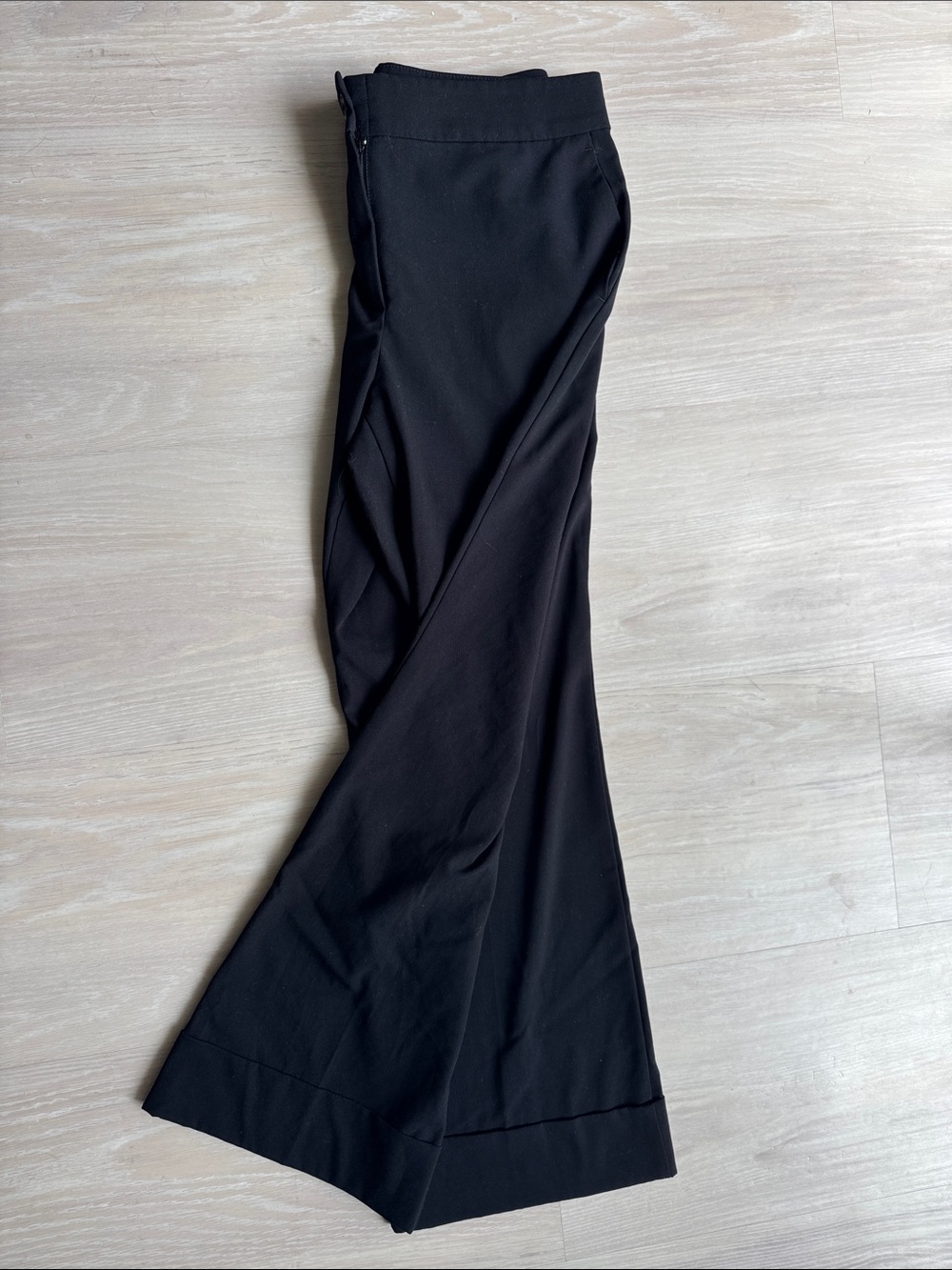 Ann Taylor Factory Black Wide-Leg Dress Pants